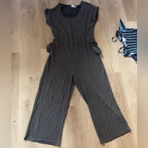 Elegant Charcoal Jumpsuit